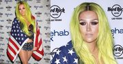 Kesha owinięta amerykańską flagą! "Najlepszy naród na świecie!"