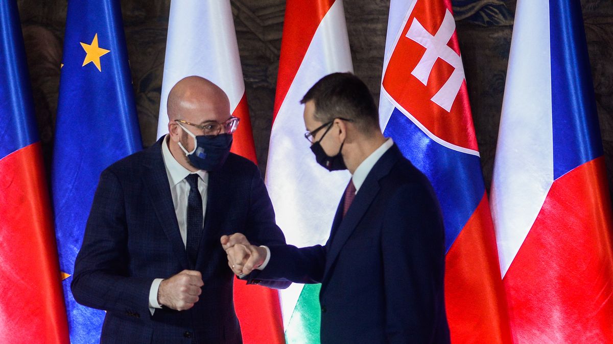 Na zdjęciu Charles Michel i Mateusz Morawiecki