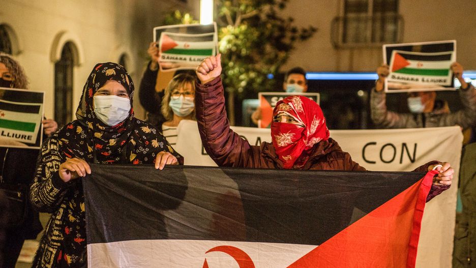 Protest w Barcelonie ws. Sahary Zachodniej