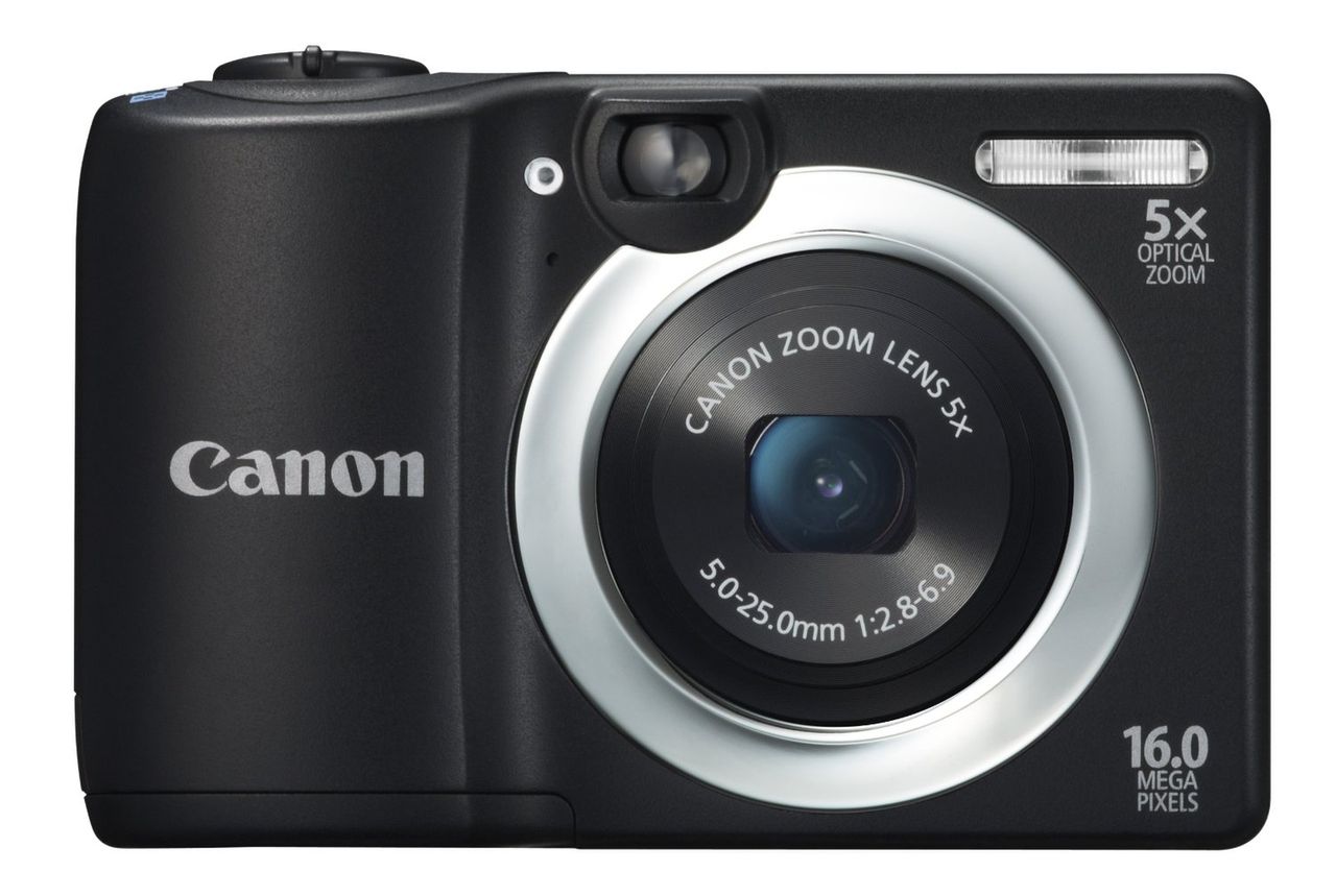 Canon PowerShot A1400 z kartą pamięci i bateriami waży zaledwie 174 g