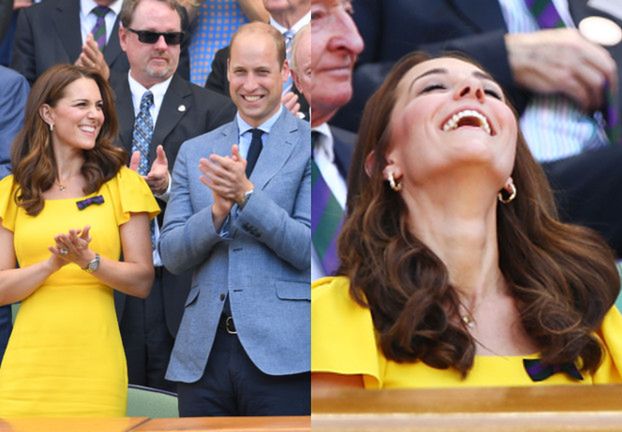 Roześmiani Kate i William na Wimbledonie (ZDJĘCIA)