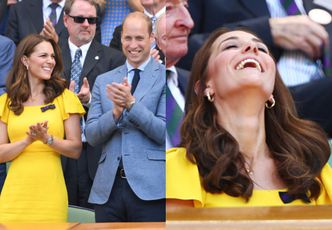 Roześmiani Kate i William na Wimbledonie (ZDJĘCIA)