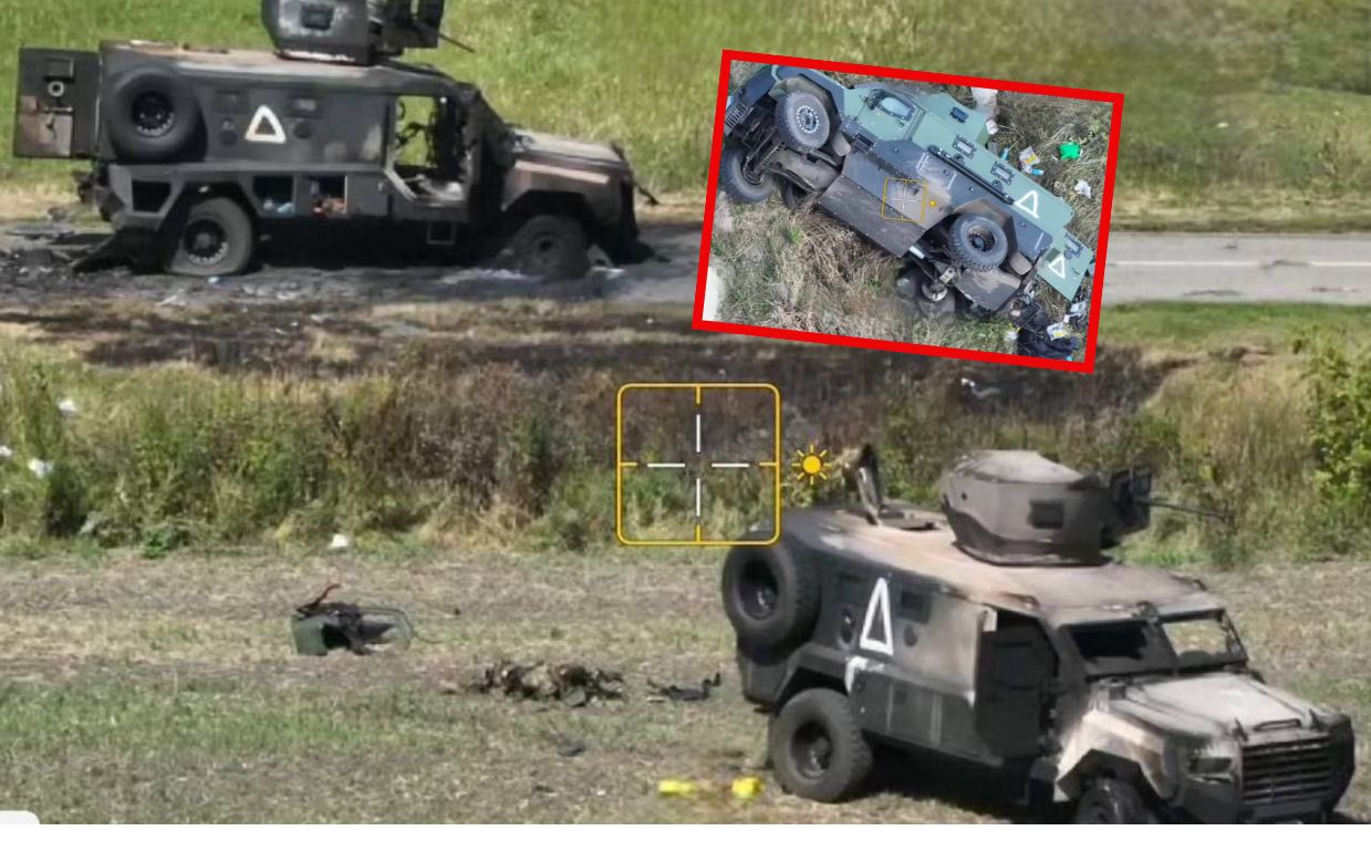 Equipment lost by the Ukrainians during operations in the Kursk oblast.