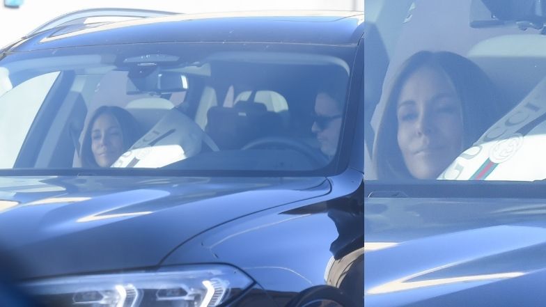 Małgorzata Rozenek wychodzi z butiku w niebotycznie wysokich obcasach