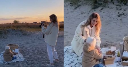 Kasia Tusk relacjonuje piknik na plaży i podsyca plotki o DRUGIEJ CIĄŻY (ZDJĘCIA)
