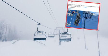 Dramatyczna akcja w Alpach. Narciarze uwięzieni na wyciągu
