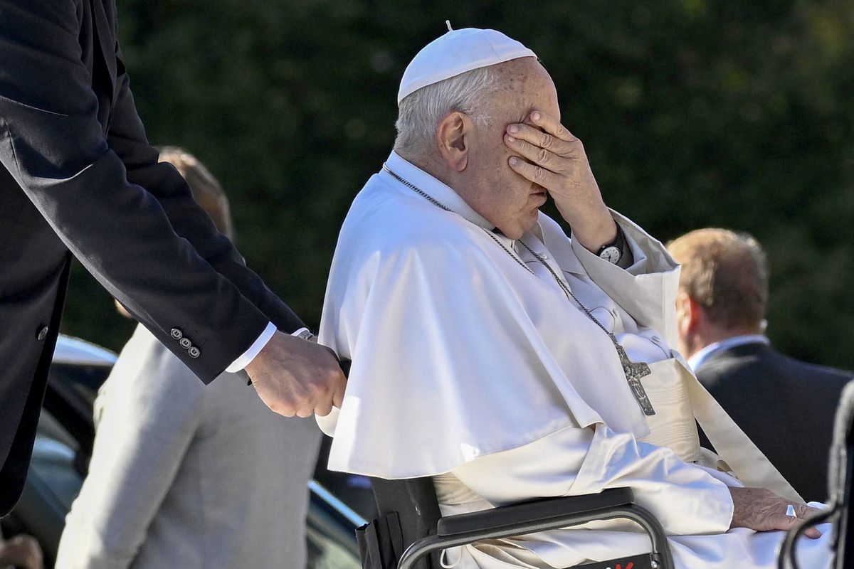 Papież Franciszek w czasie wizyty w Belgii