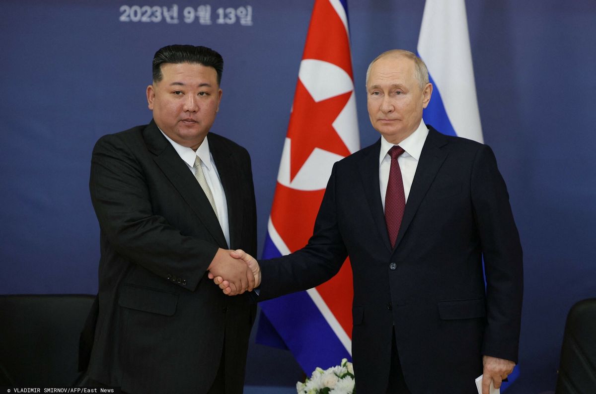 Kim Dzong Un i Władimir Putin