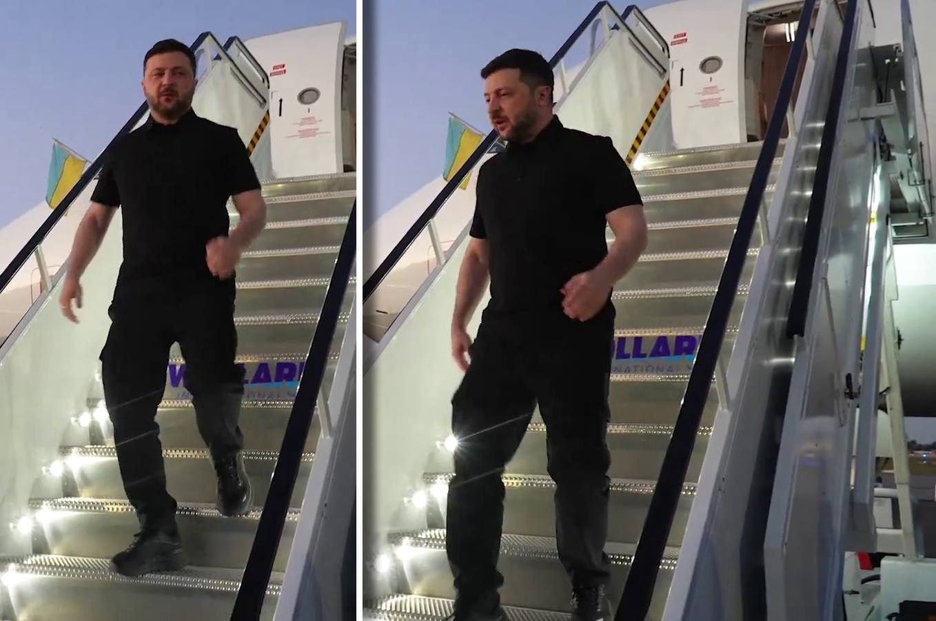 wiadomości,aktualności,WP Wiadomości Zełenski już w USA. Tak go powitali na lotnisku