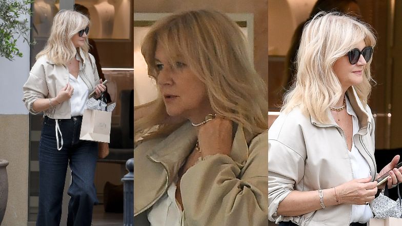 Grażyna Torbicka zaopatruje się w nowe błyskotki u jubilera