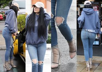 Kylie Jenner pojechała na zakupy żółtym Ferrari (ZDJĘCIA)