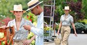 Jennifer Lopez odstrzelona "na farmerkę" szaleje na zakupach ogrodniczych. Na jej palcu POŁYSKIWAŁA OBRĄCZKA. Tak ucisza plotki? (ZDJĘCIA)