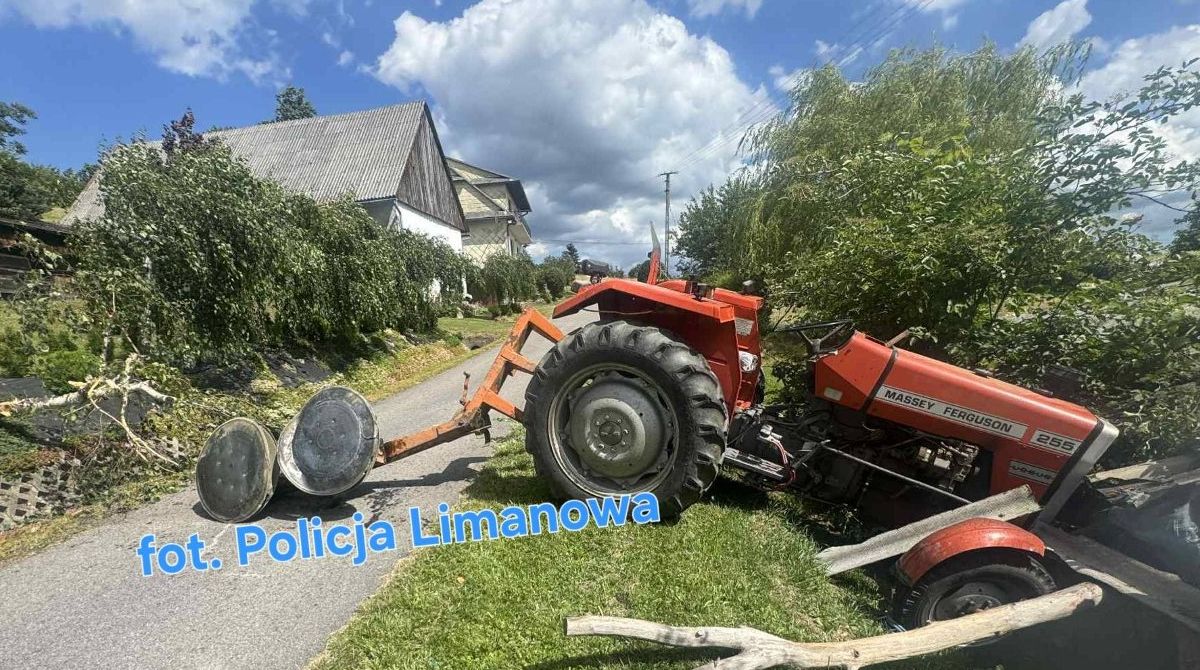 Pijany traktorzysta na Limanowszczyźnie pobił niechlubny rekord.