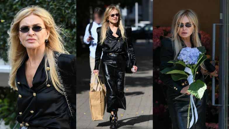 Monika Olejnik przechadza się po stolicy w butach Diora, z torbą od Chanel i w okularach Fendi. Ikona?(ZDJĘCIA)