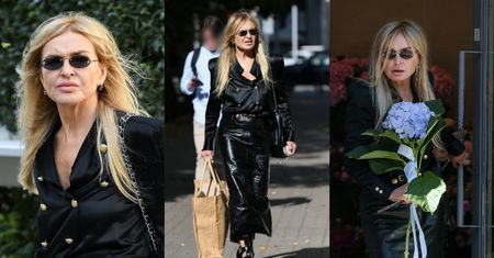 Monika Olejnik przechadza się po stolicy w butach Diora, z torbą od Chanel i w okularach Fendi. Ikona?(ZDJĘCIA)