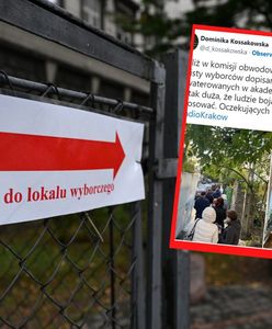 Ogromne kolejki do lokalu wyborczego. Setki osób czekają