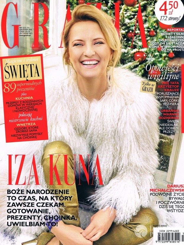 Izabela Kuna - retusz na okładce Grazia