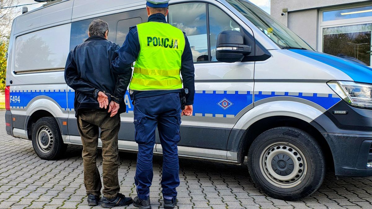 61-latek w rękach policji.