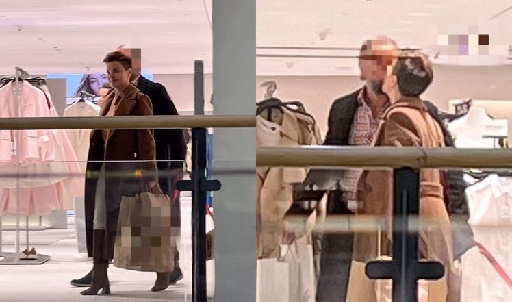 Monika Richardson "przyłapana" z partnerem w centrum handlowym.