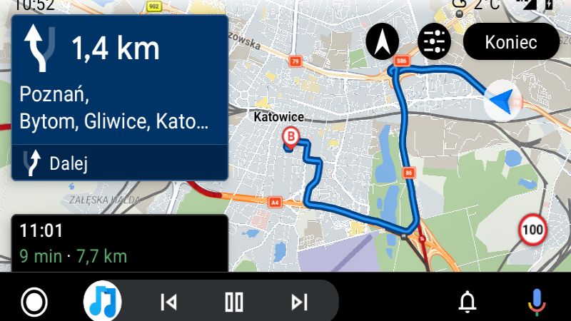 Sygic działa już w Androidzie Auto, fot. Oskar Ziomek