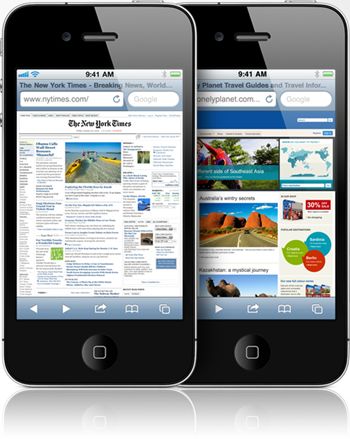 Porównanie prędkości Safari na iOS 4.2.1 oraz iOS 4.3 [wideo]