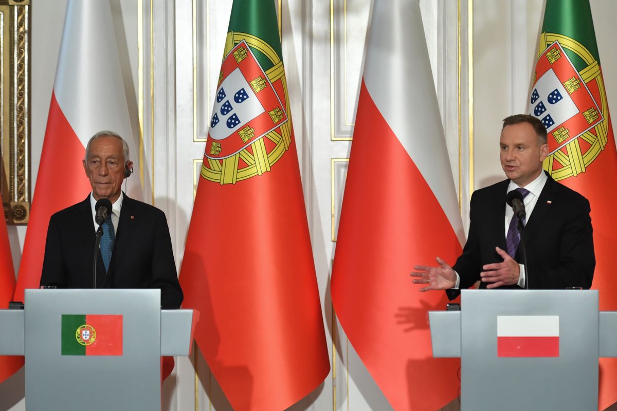 Prezydent Andrzej Duda i prezydent Portugalii Marcelo Rebelo de Sousa rozmawiali o sytuacji na arenie międzynarodowej