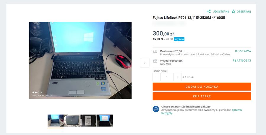 Laptop za mniej niż 300 złotych? Da się!