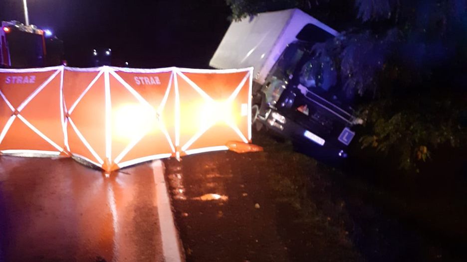 Strzelce. Tragiczny wypadek na drodze krajowej nr 12 (Fot.: policja.gov.pl)