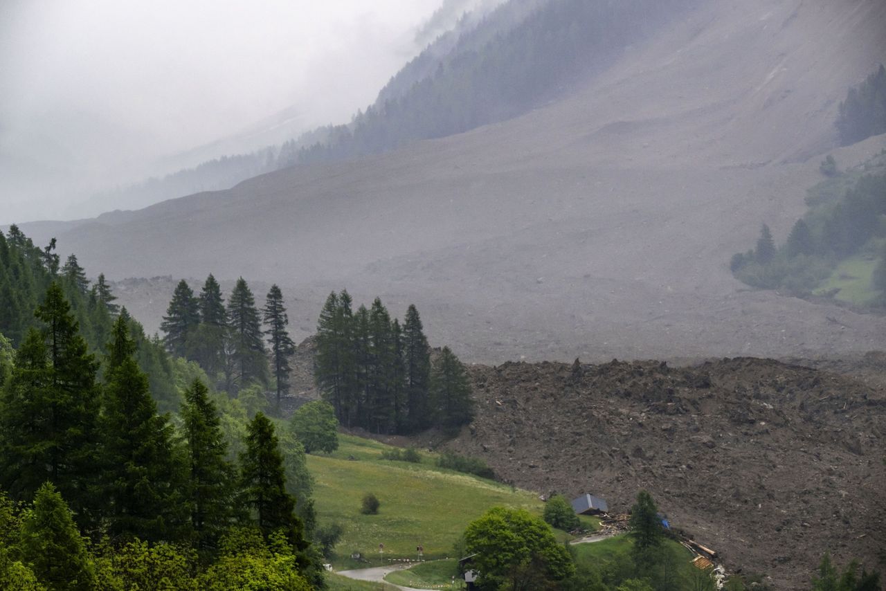 Avalanching glacier wreaks havoc in Swiss village of Blatten