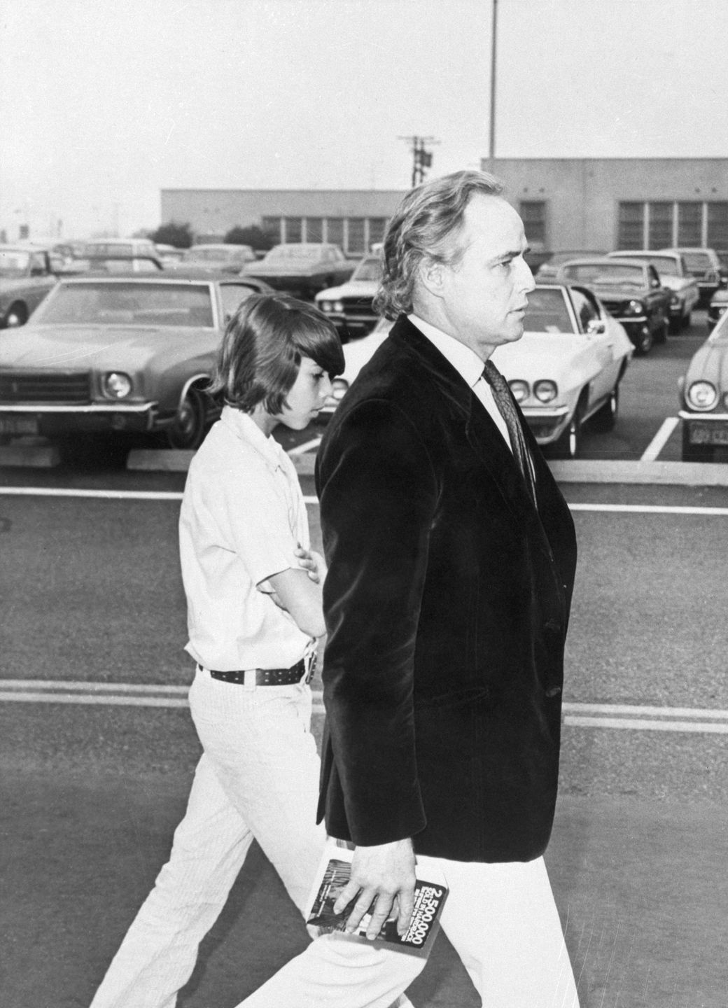 Marlon Brando i syn Christianw 1972 roku