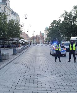 Podłożenie pocisku na Krakowskim Przedmieściu. Łukasz K. trafił do aresztu