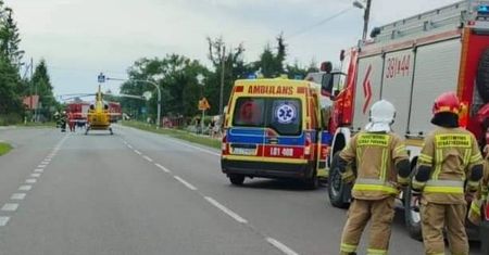 Groźny wypadek pod Zamościem. 9-latek jechał hulajnogą