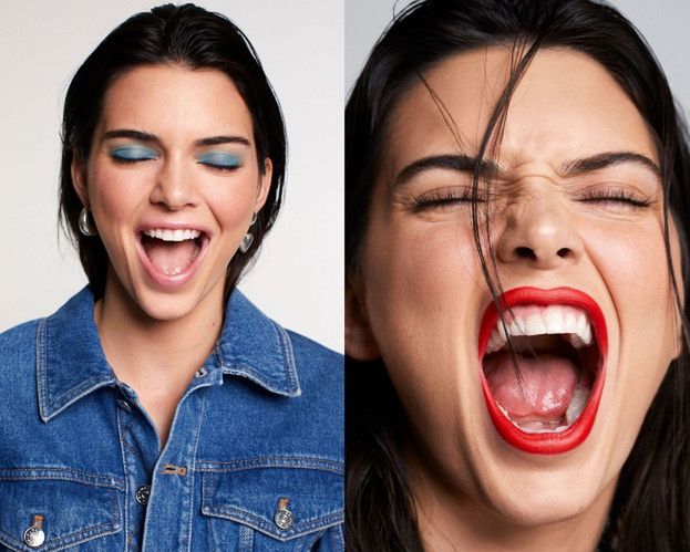 Kendall Jenner prezentuje uzębienie w nowej sesji