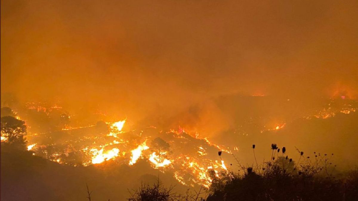 Pożary lasów w Hiszpanii 