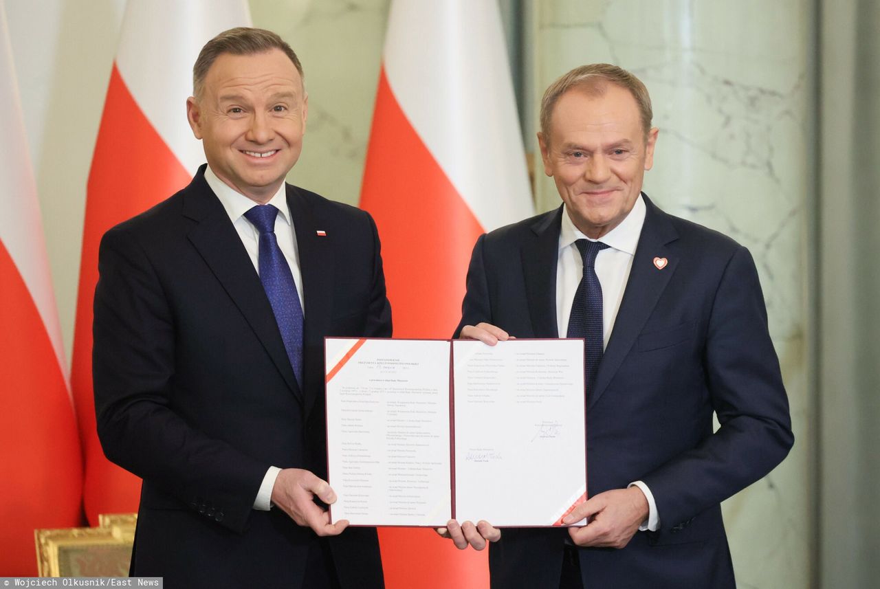 Zaprzysiężenie rządu Tuska. Jedno zdjęcie już jest hitem