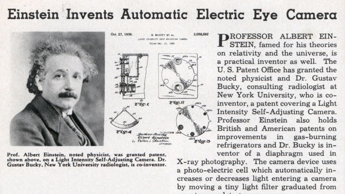To wcale nie Kodak opracował pierwszy automatyczny aparat! Einstein był pierwszy 1