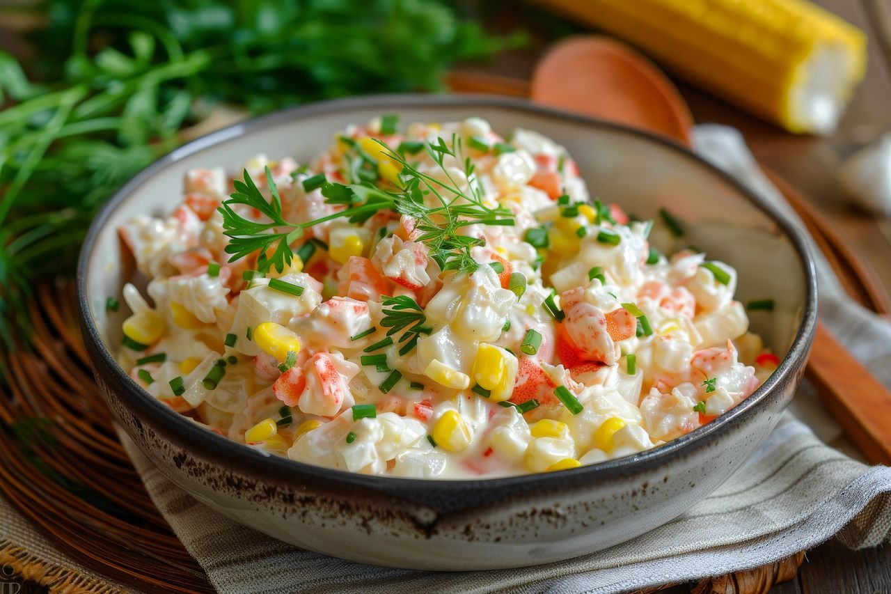 Salads always work well at parties.