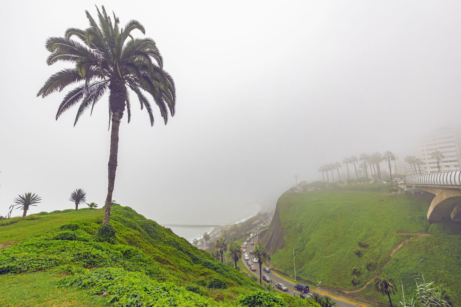 Klify w Miraflores o poranku