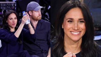 Uradowana Meghan Markle i nadąsany książę Harry wpadli na mecz NBA (ZDJĘCIA)