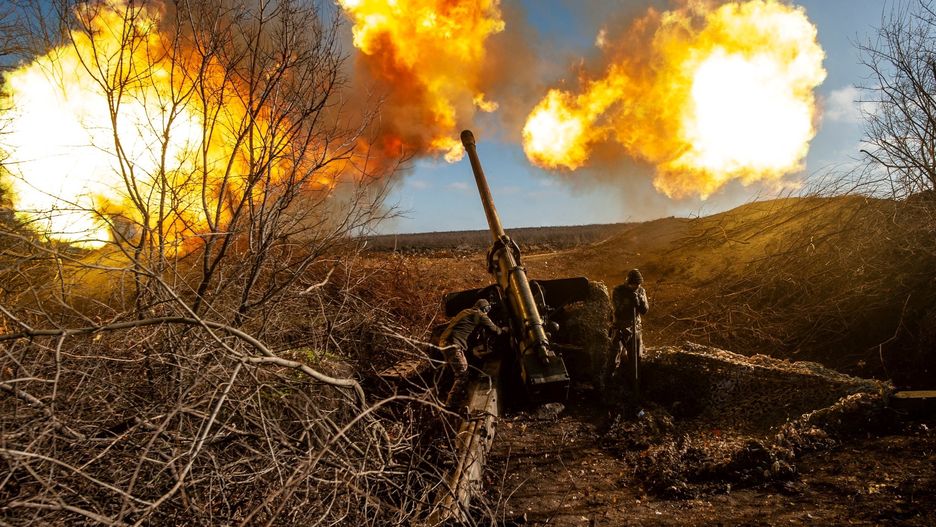 Ukrainian servicemen fire a 130 mm towed field gun M-46 on a front line near Soledar
Ukrainian servicemen fire a 130 mm towed field gun M-46 on a front line, as Russia's attack on Ukraine continues, near Soledar, Donetsk region, Ukraine, in this handout image released November 10, 2022. Iryna Rybakova/Press Service of the 93rd Independent Kholodnyi Yar Mechanized Brigade of the  ATTENTION EDITORS - THIS IMAGE HAS BEEN SUPPLIED BY A THIRD PARTY.,Image: 736822464, License: Rights-managed, Restrictions: THIS IMAGE HAS BEEN SUPPLIED BY A THIRD PARTY. IT IS DISTRIBUTED, EXACTLY AS RECEIVED BY REUTERS, AS A SERVICE TO CLIENTS., Model Release: no, Credit line: UKRAINIAN ARMED FORCES / Reuters / Forum
UKRAINIAN ARMED FORCES / Reuters / Forum
war, category_code_europ, category_code_war, category_code_tpx