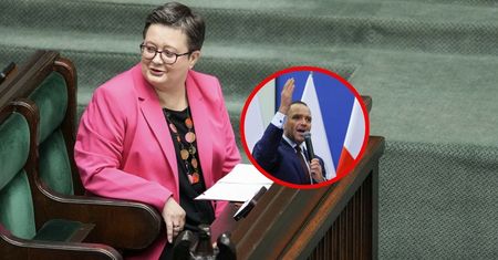 "Powinien zareagować". Lubnauer komentuje zachowanie Nawrockiego