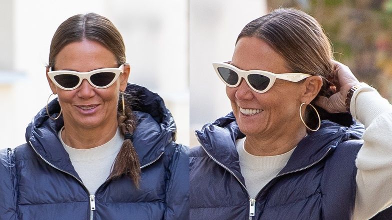 Kinga Rusin paraduje po Żoliborzu 