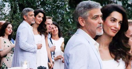 Wystylizowany Clooney z żoną zbierają pieniądze dla ofiar ludobójstwa (ZDJĘCIA)