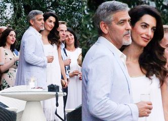 Wystylizowany Clooney z żoną zbierają pieniądze dla ofiar ludobójstwa (ZDJĘCIA)