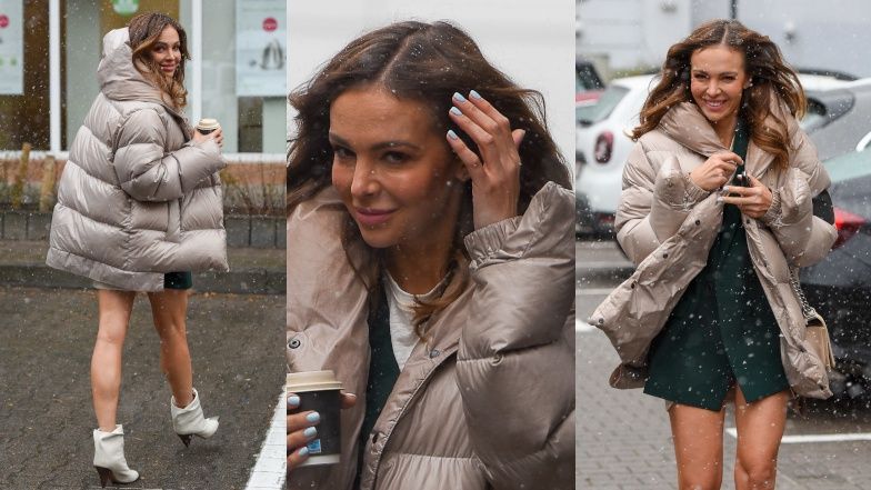 Anna Wendzikowska wychodzi na mróz w miniówce