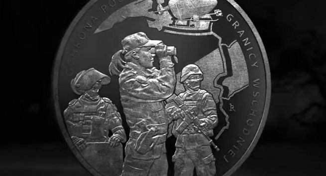 NBP reklamuje monetę „Ochrona polskiej granicy wschodniej”