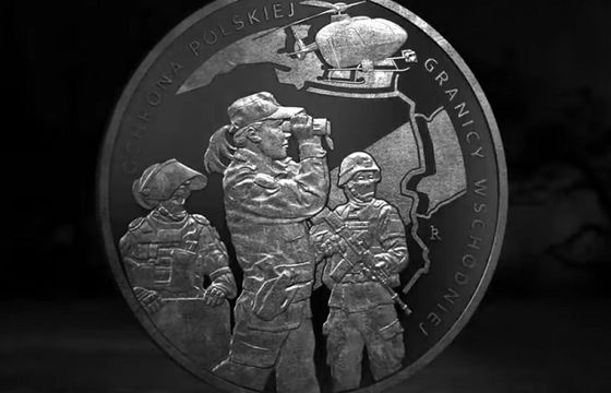 NBP reklamuje monetę „Ochrona polskiej granicy wschodniej”