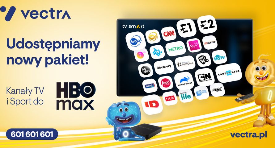 Vectra pierwszym operatorem z najszerszym pakietem HBO Max