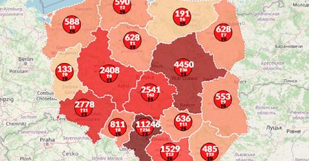 Mapa koronawirusa pokazuje niepokojące dane. Już ponad 30 tys. zarażeń w Polsce