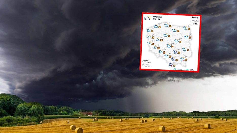  Prognoza pogody na środę. W tych rejonach dziś zagrzmi